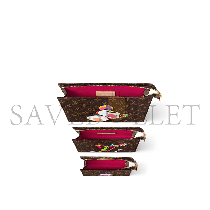 l**is V*t*n murakami lv x tm trio toiletry pouch m13762 (25*20*6cm)